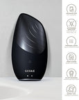 GESKE SmartAppGuided Sonic Thermo Facial Brush | 6 in 1 | Skin Cleansing | Cleansing Brush with Thermal Function | Electric Facial Massager