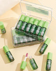 6Pcs Plumping Aloe Vera Lip Oil, Big Brush Lip