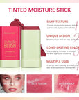 MEICOLY Multi Use Makeup Blush Stick,On-the-Go 2-in-1 Lip