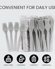 P 200pcs PANA Cosmetic Make Up Disposable Plastic 2.5" Spatulas Skin Care Facial Cream Mask Spatula (GRAY-200 Pieces in a Box)
