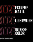 Maybelline Color Sensational Ultimatte Matte Lipstick, Non-Drying, Intense Color Pigment, More Ruby, Ruby Red, 1 Count