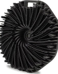 Silicone Body Scrubber, Men Body Scrubber, Gentle Exfoliating, Suitable for All Skin Types, Handheld Shower Brush, Rich Lathering, Easy to Clean (Black)