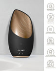 GESKE SmartAppGuided™ Sonic Thermo Facial Brush | 6 in 1 | Skin Cleansing | Cleansing Brush with Thermal Function | Facial Massager | Electric Facial Brush | Facial Cleansing Device