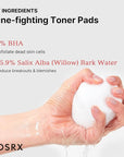 COSRX BHA Toner Pads, 70 Sheets, Exfoliating Pads for Dead Skin & Blackheads, Minimize Pores, Prevent Breakouts, Improve Skin Texture, Korean Skin Care