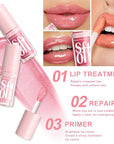 6 PCS Hydrating Lip Oil, Big Brush Head Lip Glaze Shiny Transparent Lip Glow Oil, Nourishing & Non-sticky Long Lasting Fresh Clear Smooth Lip Care Plumping Lip Oil (SET A)