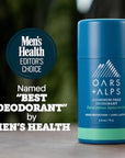 Oars + Alps Deodorant for Men & Women, Aluminum Free Deodorant for Men, Dermatologist Tested, Clean Ingredients, Vegan, Long Lasting, Odor Protection, Eucalyptus Spearmint, 2pk