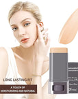 O'CHEAL Face Foundation Contour Stick Long-wear Lightweight Brighten Stick Face Concealer Blemish Contouring Beauty Makeup 04#WHEATCOLOR