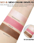 3Pcs Cream Contour Kit - Cream Blush, Highlighter, Contour Bronzer for Cheeks, Waterproof Long Lasting Blendable, Contour Stick Trio for Face Makeup (#02, 05, 06)