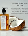 C.O. Bigelow Hand Wash, Coconut, No. 1529 - Village Perfumer Moisturizing Hand Wash for Bathroom & Kitchen with Aloe Vera, 10 fl oz, Pack of 2