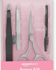 Amazon Basics 4 Piece Brow Kit, black