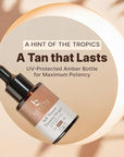 Self Tanning Drops - USA Made with Natural & Organic Ingredients, Medium Face Tanning Drops to Add to Lotion, Moisturizing Bronzing Tanner for Face & Body, Toxin Free Tanner for Fake Tan