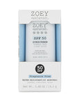 Zoey Naturals SPF 50 Mineral Sunscreen Stick for Babies & Kids - Safe Sunblock Moisturizer for Body & Face - with Rose Hips Oil, Zinc Oxide, Cruelty Free and Reef Safe, Made in USA
