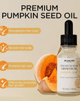 LUXLISS Pumpkin Seed Oil, 2-in-1 Formula Combining Essence and Essential Oil, Easily Absorbed, Non-greasy, Promotes Hair Growth, Deeply Moisturizes the Scalp - 3.38 fl oz