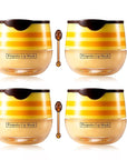 Bee Lip Balm Honey Pot,4 PCS Moisturizing