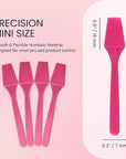 PANA 100pcs Brand Cosmetic Make Up Disposable Plastic 2.5" Spatulas Skin Care Facial Cream Mask Spatula (100 Pieces in a Container) (PINK)