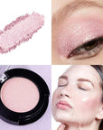 Monochrome Glitter Eyeshadow Makeup Palette, Highly Pigmented Nude Pink Eyeshadow Palette, Shimmer Pressed Powder Eye shadow Makeup, Single Vegan Eye Shadow, Daily Evening Women Girls Eyeshadow Gift9#
