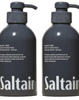 Saltair Body Wash, Black Tide 2-Pack. Moisturizing Body Cleanser with Monoi Oil and Cupuacu Butter. Luxury Shower Gel for Women and Men. Vegan, Cruelty-Free, Paraben-Free. 2x 17oz Pump Bottles