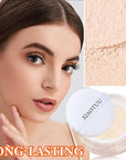 Loose Setting Face Powder,Loose Powder Lightweight & Breathable Women(Natural)