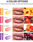 Lip Glowy Balm,4 Pack Fruit Glowy Lips