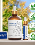 HIQILI 100ML Camphor Essential Oil Pure, 100% Undiluted for Skin, Diffuser, Aromatherapy - 3.38 Fl Oz