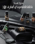 Gentleman Fragrance Oils Set, Essential Oil for Diffuser, Diffuser Oil, Use for Soap Candle Making, Sandalwood, Cedar, Rum, Leather, Smoky Oud, and Frankincense & Myrrh