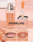 2PCS Hydrating Lip Glow Oil, Plumping Lip Gloss, Clear to Pink Lip Oil Gloss, Transparent Moisturizing Lip Balm, Natural Lip Plumper, Lip Plumper Gloss Make Lips Fuller and Moisturizing
