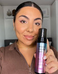 b.tan Dark Self Tanner Mousse | Disco Candy Tan - Best, 1 Hour Express Sunless Tanning Foam, Candy-Scented, Sweat-Proof & Transfer Resistant, No Fake Tan Smell, Vegan, Cruelty Free, 6.7 Fl Oz