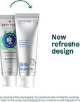 ATTITUDE Toothpaste with Fluoride, Prevents Tooth Decay and Cavities, Vegan, Cruelty-Free and Sugar-Free, Blueberry, 4.2 Oz