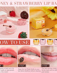 12 Pcs Bee Lip Balm Honey