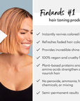 FOUR REASONS Color Mask - Apricot - (27 Colors) Toning Treatment, Color Depositing Conditioner, Tone & Enhance Color-Treated Hair - Semi Permanent Hair Dye, Vegan and Cruelty-Free, 6.76 fl oz