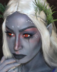 CCbeauty Dark Grey Face Paint Stick,Face Painting Kit,Non Toxic SFX Makeup For Grayscale Wolf Halloween Costume Cosplay,Professional FX Body Paint,Full Coverage Painting Foundation With Makeup Sponge