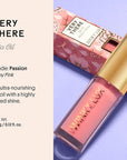 Winky Lux Very There Lip Oil, Hydrating Baby Pink Tint with Jojoba Oil, Non-Sticky Glossy Lip Oil, Tinted Pink Gloss for Juicy Lip, Passion