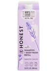 The Honest Company 2-in-1 Cleansing Shampoo + Body Wash Refill Carton | Gentle for Baby | Naturally Derived, Tear-free, Hypoallergenic | Lavender Calm, 32 fl oz