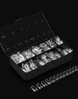 Aprés Gel-X® Natural Square Medium Tip Box | 500pc Gel-X Tips, 11 Sizes 00-9, Premium Quality