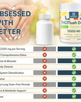 10,000 MG Detox Powder Supplement, Fast-Acting Detox and Liver Cleanser, Full Body Detox, Multi-System Cleanse Detox & Repair for Liver, Kidney, Digestion & Immune, 30 Servings