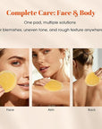 Turmeric Kojic Acid Cleansing Pads: Dark Spot Remover & Skin Brightening Exfoliating Pads – Gentle Turmeric Facial Pad for Even Skin Tone, Radiant Complexion – 50PCS