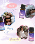 Essential Oil Blends, Essential Oils for Diffusers for Home, Best-Wishes Kit Scent Diffuser Oil, Use for Soap Candle Making- Sleep, Happy, Breathe, Inspire, Relax, Focus On