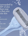 Billie Razors for Women Shave Kit – Women’s Razor + 4 x 5-Blade Razor Refills + Magnetic Holder – Cool Blue