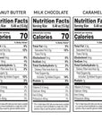 AWAKE - Caffeinated Chocolate Bites - Coffee Alternative - 50mg Caffeine - Energy Bars - Low-Calorie Snacks - Peanut Butter, Milk & Caramel Holiday Variety Pack - 50 Bites