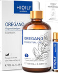 HIQILI 100 ML Oregano Essential Oil, 100% Pure Natural Oregano Oil for Diffuser, Skin, Cleaning - 3.38 Fl Oz