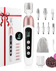 Electric Nail File Set, 9 in 1 Professional Manicure and Pedicure Kit, Cordless Nail Drill for Feet, LCD Display 10 Speeds Electric Nail Drill Machine, Hand Foot Care Tool