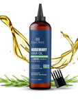 Botanic Hearth 100% Pure Rosemary Oil For Hair Growth (6.7 fl oz) Infused With Biotin, Jojoba & castor Oil | Nourishing & Volumizing | Non GMO Verified