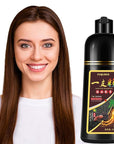 Hair Dye Shampoo 3 in 1, Coffee Hair Color Shampoo for Men Women, Natural Brown Hair Color Dye, Easy to Use for All Hair Types Shampoo Para Canas 16.9 Fl Oz (Coffee)