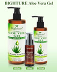 Aloe Vera Gel with Tea Tree Oil for Face, Skin, Hair, Sunburn relief, Aloe Vera Gel from Freshly cut 100% Pure Aloe,13.7oz