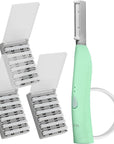 SPA SCIENCES - SIMA Patented Dermaplane Razor for Women Face – Painless 2-in-1 Facial Exfoliation & Peach Fuzz Hair Removal – Anti-Aging – 3 Speeds – Rechargeable – 21 Weeks Treatment