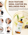 Organic Castor Body Oil: Cold Pressed 16OZ USDA Certified 100% Pure Organic Castor Oils for Hair Growth&Skin Oil for Eyebrows, Eyelash Carrier Oil for Women&Men Hair Moisturizer,Hexane-Free