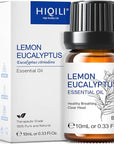 HIQILI Lemon Eucalyptus Oil, for Spary, Diffuser, Indoors, Outdoors, Garden, Yard, 100% Pure Natural - 0.33 Fl Oz