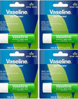 Vaseline Lip Therapy Care Aloe Fresh, Fast-Acting Nourishment, Ideal for Chapped, Dry, Cracked, or Damaged Lips, Lip Balm, 4-Pack, 0.16 Oz Each