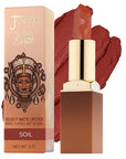 Juvia's Place Nubian Earth Matte Lipstick Soil - Long Lasting Makeup Moisturizing Lip Color Shades Richly Pigmented Smooth Finish Stay Smudge Proof Beauty Fresh Look Bright Hyaluronic Acid Balm