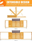 Artmalle luxury bathtub caddy tray